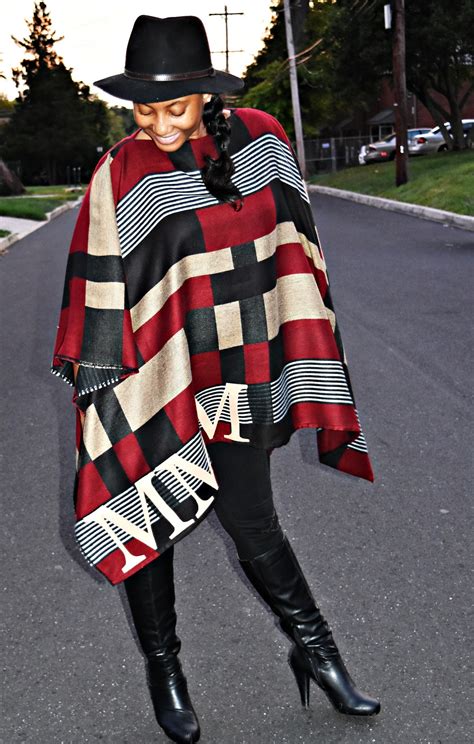 burberry blanket poncho replica|DIY Burberry Inspired Monogrammed Poncho .